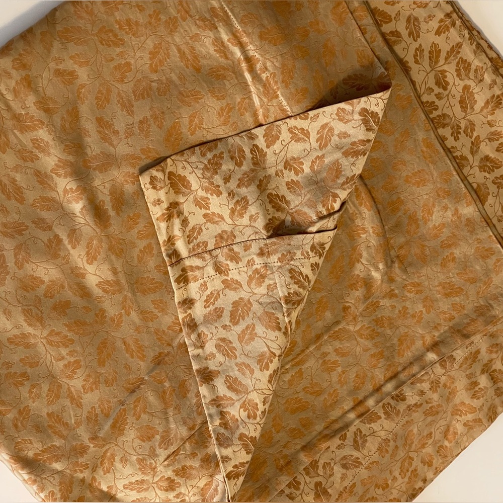 Nancy Koltes 2 Euro‎ Shams Pair Foglia Cognac Jacquard
